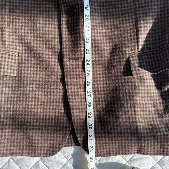 Brooks Brother Unlined Gun Check Wool Blazer, 46R - Picture 10 of 12